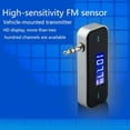 thumbnail image 3 of 090E Car MP3 MusicAudio FM Transmitter 3.5mm Aux Port In Car Radio Transmitter Handsfree AudioAdapter Car Accessory Portable, 3 of 4