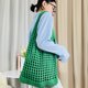thumbnail image 5 of Bolso de hombro tejido para mujer, bolsa de comestibles, bolsa de compras de playa de verano de gran capacidad, 5 of 9