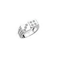 thumbnail image 5 of RYLOS Sterling Silver Designer Men's Lucky 7 Craps Gambling Ring, accentuated by Diamonds Size 9, 5 of 6