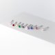 thumbnail image 1 of Pendientes pequeños de plata de ley S925 con forma de garra y diamante de colores, con un solo diamante, con agujeros para las orejas, sencillos y combinables para mujer G6535, 1 of 5