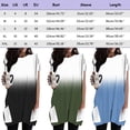 thumbnail image 3 of Women Long Shirt Round Neck Short Sleeve Top T Shirt Loose Casual Short Sleeve Shirt With Pockets Casual Top, 3 of 5