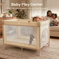thumbnail image 2 of HARPPA Baby Playard with Bassinet,Pack and Play for Newborn,Portable Infant Playard,Beige, 2 of 7
