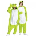 thumbnail image 1 of Nuevo pijama bonito de dibujos animados de rana verde con cremallera, película de animales para mujer, regalo de Navidad para adultos, Cosplay, Mono para hombre Kigurumi, 1 of 4