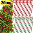 thumbnail image 2 of Colgante de bastón de caramelo de Navidad, adornos de Muleta trenzada para árbol de navidad, regalos de decoración del hogar para fiesta de año nuevo, 10/20 piezas, 2 of 4