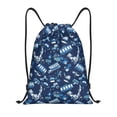 thumbnail image 1 of Xecao Blue Bus Pattern Sports Drawstring Backpack - String Swim Gym Bag with Wet Proof Pocket for Women&Men-Medium, 1 of 6