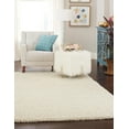 thumbnail image 3 of Rugs.com Solid Shag Collection Rug – 8' x 10' Pure Ivory Shag Rug Perfect For Living Rooms, Large Dining Rooms, Open Floorplans, 3 of 9