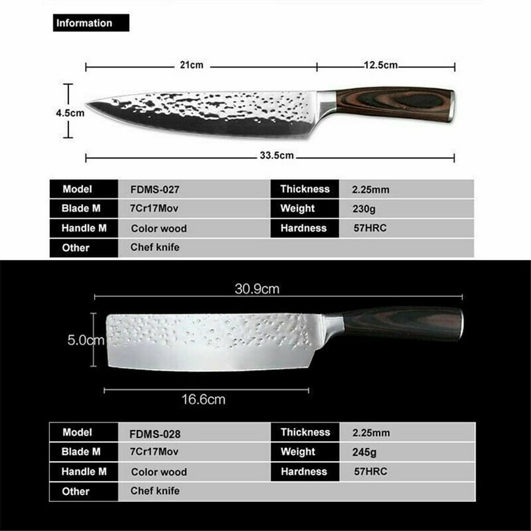 MAD SHARK Chef Knife, Professional 8 Inch Ultra Sharp Kitchen Knife, German  High Carbon Stainless Steel Knife, Ergonomic Handle Cooking Knife with