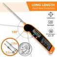 thumbnail image 2 of Waterproof Digital Instant Read Meat Thermometer Kitchen Cooking Food Thermometer with Backlight Steak Oil Fry Candy Thermometer, 2 of 6