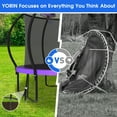 thumbnail image 2 of YORIN Trampoline for 2-3 Kids, 8FT 10FT Trampoline for Adults with Enclosure Net, Basketball Hoop, Ladder, 800LBS Outdoor Recreational Trampoline with Light, Sprinkler, Socks, Heavy Duty Trampoline, 2 of 7