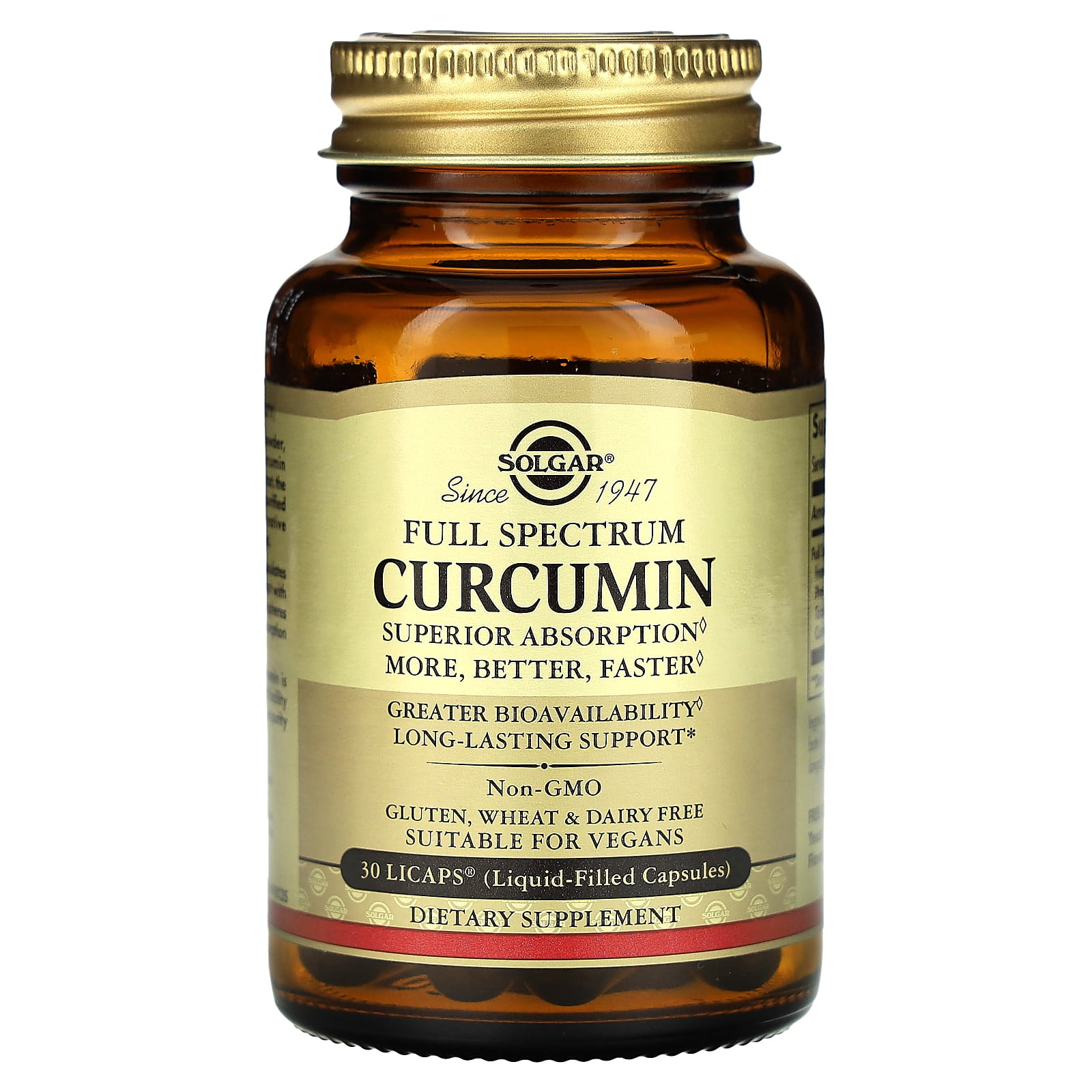 Solgar Full Spectrum Curcumin  - 30 Softgels