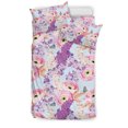 thumbnail image 1 of Juego de cama Li03 con estampado lila, 1 of 5