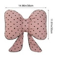 thumbnail image 6 of VAJUSO Throw Pillow – Polka-Dot Bowknot Lumbar Pillow Pink Home Decoration, 6 of 6