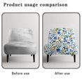 thumbnail image 6 of HELLHERO Blade Stretch Elastic Bottom Stain Protection Armless Accent Chair Protector Decorations Armless Accent Chair Cover for Armless Chair, 6 of 8