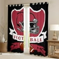 thumbnail image 2 of jejeloiu Football Sport Blackout Curtains Set of 2 (52x84 Each),American Rugby Window Curtains For Ball Gamer, 2 of 6