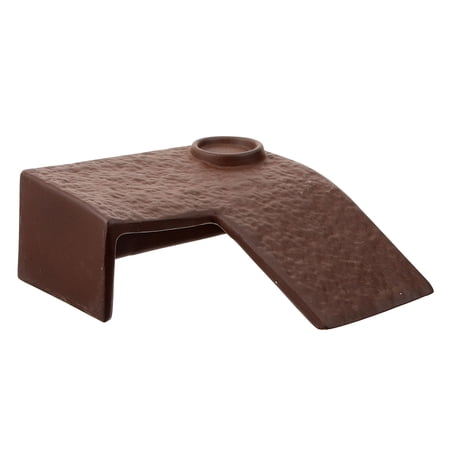 Uonlytech Basking Platform for Aquatic Turtles Ceramic Ladder 1Set Coffee