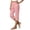 Pink_001, variant on Domuza Capri Pants for Women - Split Button down Elastic Waist Cotton Linen Capris 2026 Summer Casual Pedal Pushers pants with Pockets White M