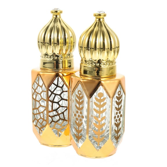 2 Pcs Massage Roller Bottle Essential Oil Glass Containers for Liquids Perfume Roll-on Bottles Multipurpose Travel