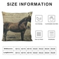 thumbnail image 6 of Nawypu Square Pillow Cover - Decorative Throw Pillowcase, Farmhouse Horse 2pcs White, 6 of 6