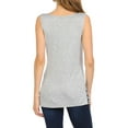 thumbnail image 3 of Bonamie Women's Tank Top, Raw Edged at Neck & Armhole Band with Small Lattices at Sides, 3 of 3