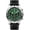 Green, variant on Men's Watch Fashionable Men's Multi functional Watch Waterproof Glow Leather Strap Wrist Watch