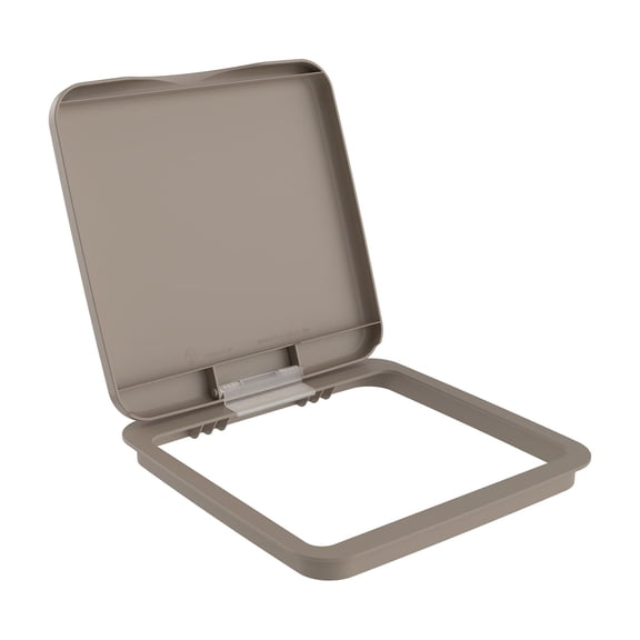 Rev-A-Shelf 27 qt. Trash Can Replacement Lid, Champagne, RV-1024-LID-12-1-40