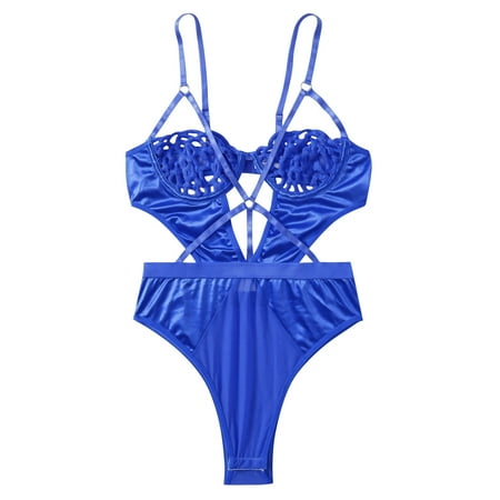 

EUHDSSDE Follure New Women Lace Lingerie Underwear Teddy Bodysuit Jumpsuit Sleepwear Embroidery