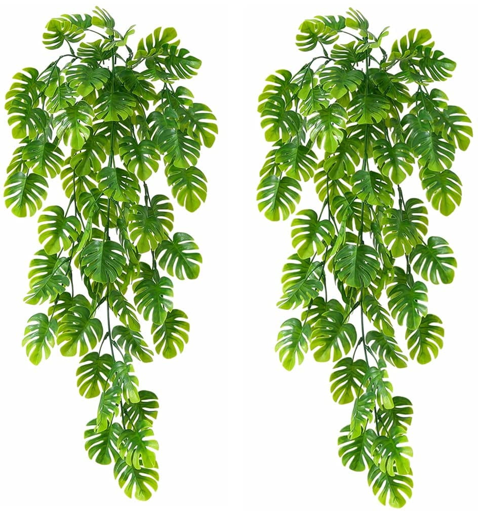 Fake Vines Monstera for Decoration, Morttic Artificial Hanging Plants