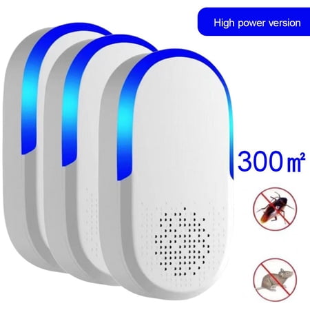 Ultrasonic Pest Repeller, Intelligent Variable Frequency Plug-in Deterrent for Indoor Use, Quiet Electronic Device for Rodent and Insect Deterrent