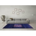 thumbnail image 3 of Ahgly Company Indoor Rectangle Abstract Blue Contemporary Area Rugs, 4' x 6', 3 of 4