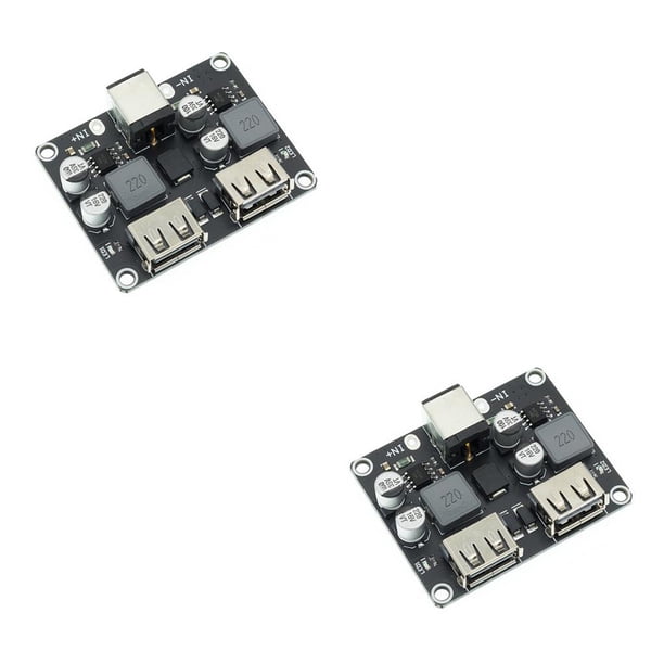 Seitruly Módulo reductor para teléfono móvil QC 3,0, placa de carga rápida ajustable automática, circuito convertidor de voltaje de rápido Type2 NO2
