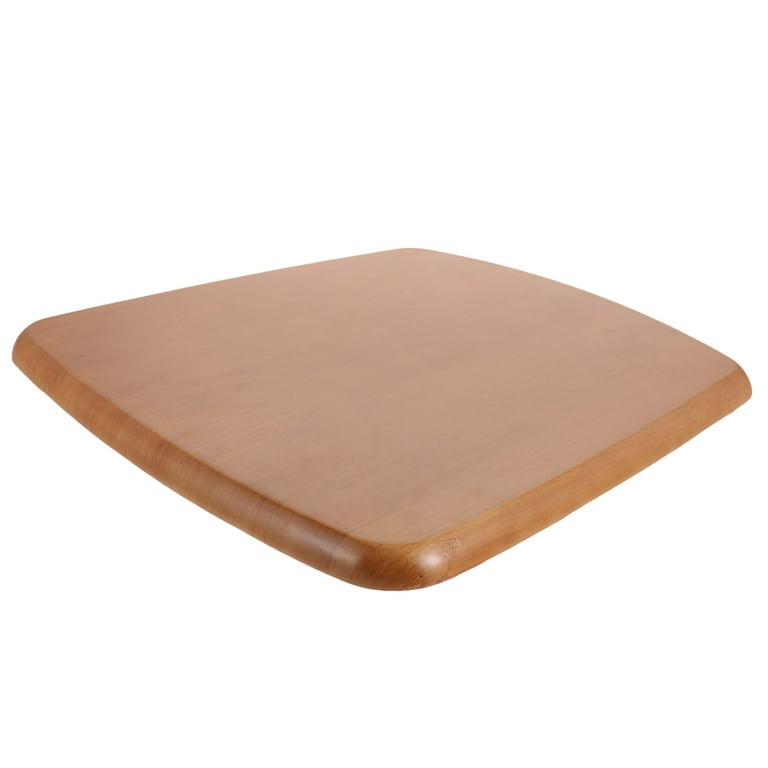 HEMOTON Wooden Chair Seat Replacement Wooden Dining Chair Cover Canteen  Chair Wood Surface 