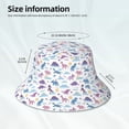 thumbnail image 3 of Bingfone Dinosaur Bucket Hat for Men Women,Packable Reversible Printed Sun Hats,Fisherman Outdoor Travel Hiking Beach Caps, 3 of 7