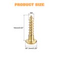 thumbnail image 2 of Vis en Bois M4 x 16mm Tête Ronde Fendue Vis Auto-Tappante en Cuivre 100 Pcs, 2 of 7