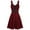 Wine, variant on TARIENDY Womens Retro Punk Dresses Renaissance Gothic Dress Empire Waisted Dresses Lace Up Bandage Dress V Neck Sleeveless Party Dresses