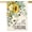 Hello Sunhine Sunflower, variant on Spring House Flag 28 x 40 Inch, Red Geranium Floral Double Sided Burlap Welcome Large Yard Flag Seasonal Holiday Lawn Proch Outdoor Outside Decor