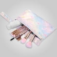 thumbnail image 2 of 2 Pack Wet Dry Bags,Dreamy Pink Blue Ribbon Print Waterproof Reusable Dual Zipper Bags for Swimwear, Gym Clothes, Toiletries, Baby Diapers, 2 of 8