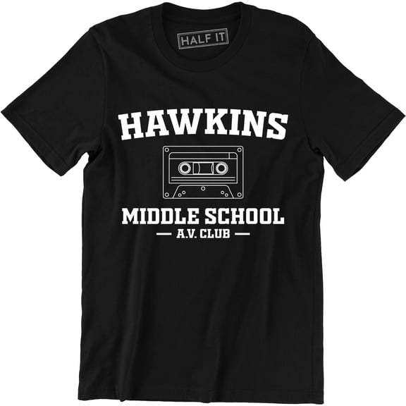 Hawkins Middle School AV Club Cassettes Tape Geek TV Show Gear Gift Tee Shirt