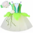 thumbnail image 3 of Disfraz de hada Tiana Tinker de rana para niñas, ropa de cosplay para fiesta de cumpleaños de Halloween, vestido de princesa con tutú de hada de duendecillo de flores para niños, 3 of 5