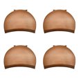 thumbnail image 1 of TureClos 4pcs/set Wig Cap Elastic Unisex Hair Net Stretchable Reusable Snood Cosplay Party Wig Net, Coffee, 1 of 1