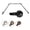 Black, variant on Central Design ABay-90-4 0.8125 in. Remi Bay Window Curtain Rod with Side Rod Extends Upto 20 to 36 in. & Center Rod Extends Upto 38 to 72 in., Antique Brass