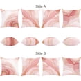 thumbnail image 2 of Pink Marble Throw Pillow Covers 18x18 Inch Two-Sided Pink Gold Abstract Art Modern Decorative Pillows Case Soft Velvet Outdoor Cushion Covers for Couch Sofa Bed Home Decor Set of 4, 2 of 6