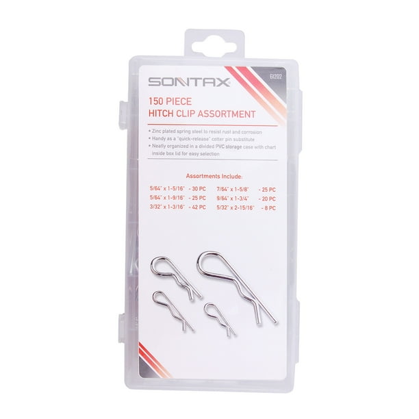 Sontax Orange 150 piece Hitch Clip Assortment