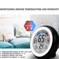 thumbnail image 2 of HORIALENCE Indoor Mini Hygrometer Thermometers 1Set Round Touchscreen Operation For Bedroom Office, 2 of 8