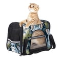 thumbnail image 6 of Animal Sherpa-Fabric Pet Bag with 900D Oxford Cloth Material, Nylon Webbing Straps - 17x10x11.8 in Dimensions for Small Dogs and s, 6 of 7