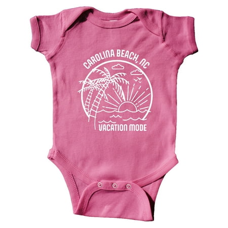 

Inktastic Summer Vacation Mode Carolina Beach North Carolina Gift Baby Boy or Baby Girl Bodysuit