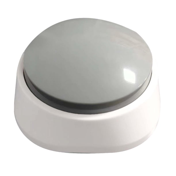 Botón de grabación de voz, botón de entrenamiento para perros y cachorros, comunicación portátil, entrenamiento de mascotas, botones para hablar, para Gris Yinane Botón de sonido grabable