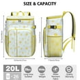 thumbnail image 3 of Cute Daisy and Butterfly Design Cooler Backpack - Insulated 20L Lunch Backpack with Long-Lasting Cooling for Outdoor Adventures, 3 of 5