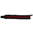 thumbnail image 4 of Vendas de gimnasia transpirables, muñequeras elásticas negras y rojas para levantamiento de pesas, 4 of 8