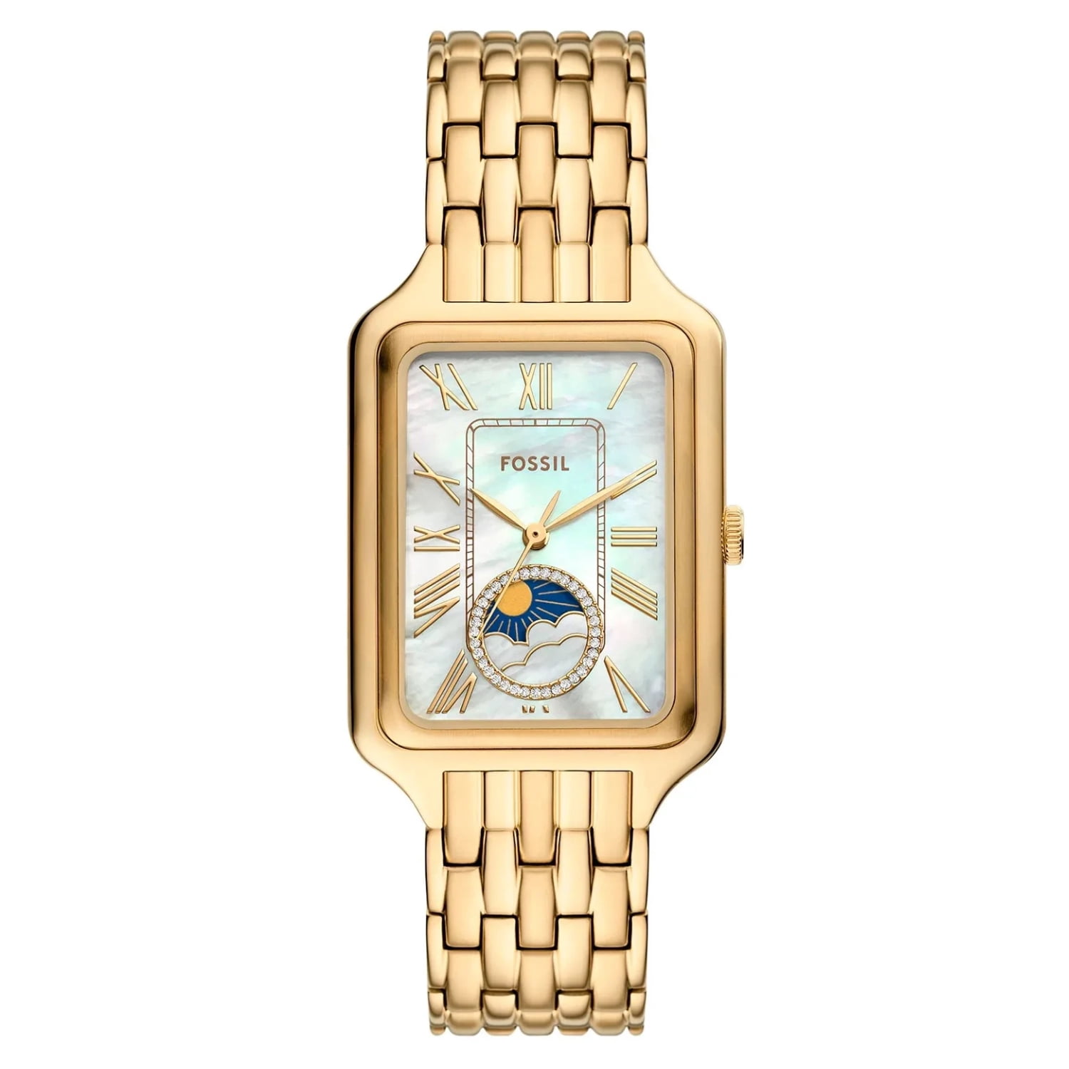 Fossil Stella Sport Women\'s’s Multifunction Two-Tone Stainless Steel Watch Watch - Fossil, Stella Sport featuring a silver satin  main image 3