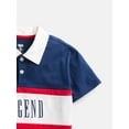 thumbnail image 6 of Wonder Nation Toddler Boys Rugby Polo Shirt with Short Sleeves, Sizes 12M-5T, 6 of 6